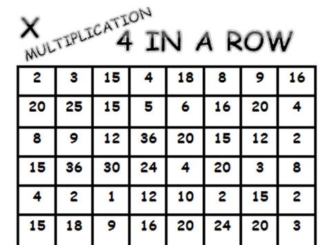 multiplacation.com games|Multiplication 4 in a Row .
